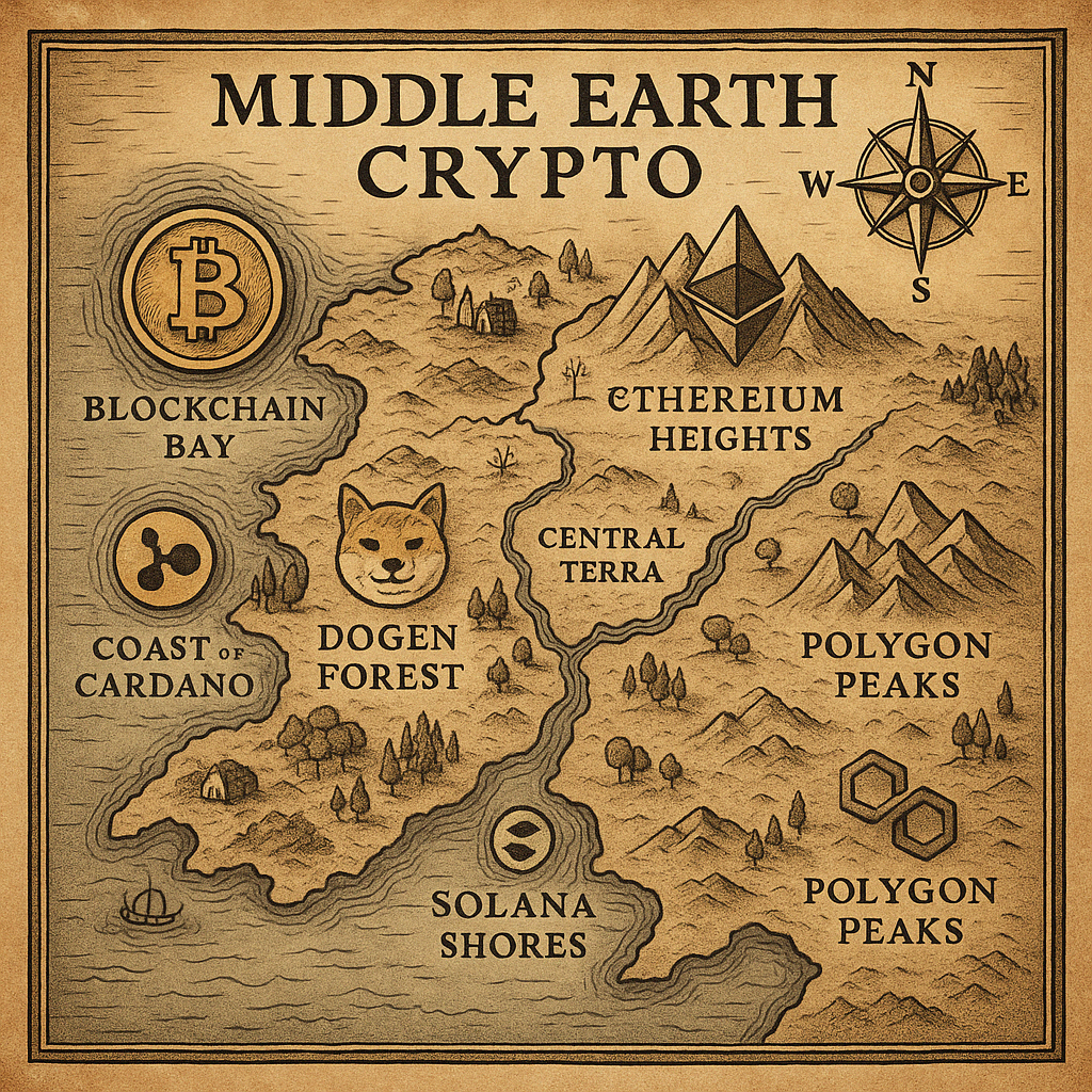 Middle Earth Crypto Map