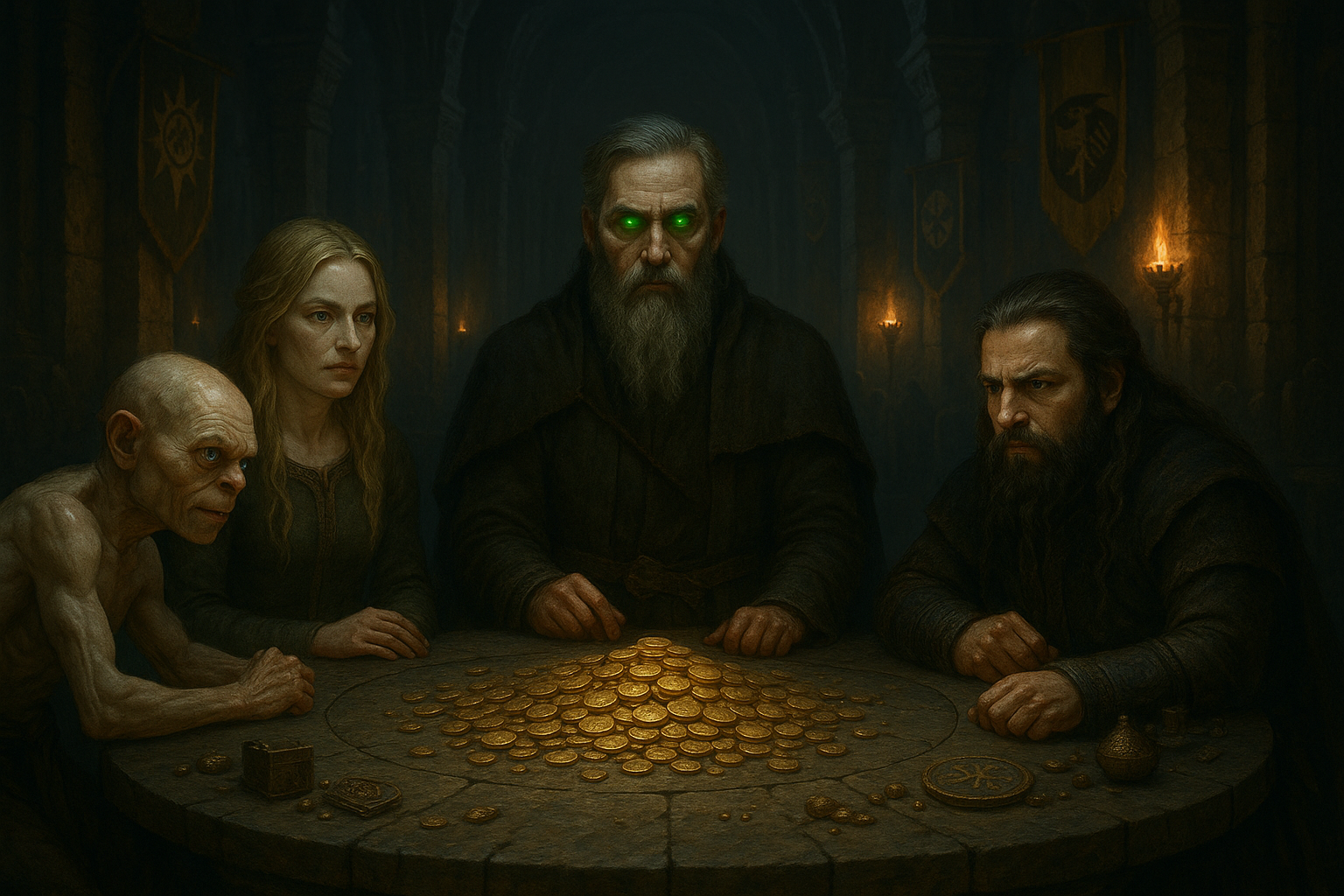 Gollum Coin Council at the Roundtable